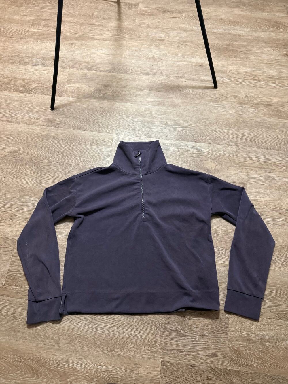 Modern Athleta Quarter Zip Pullover Preppy Athleisure Sweatshirt Purple Women's